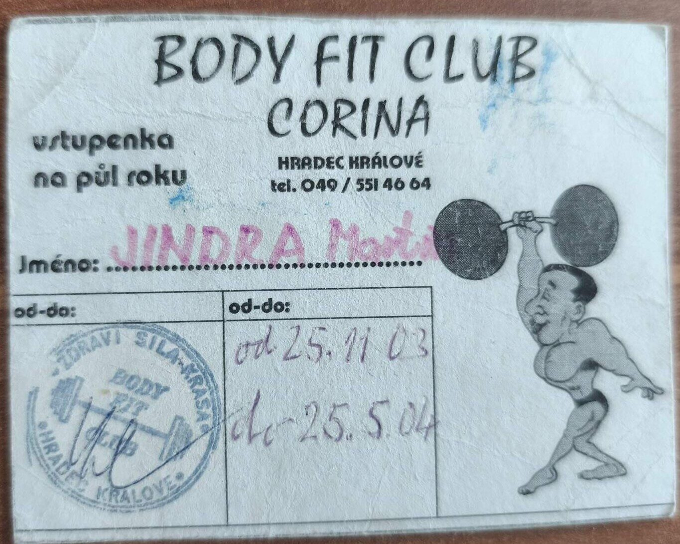 Moje první permanentka